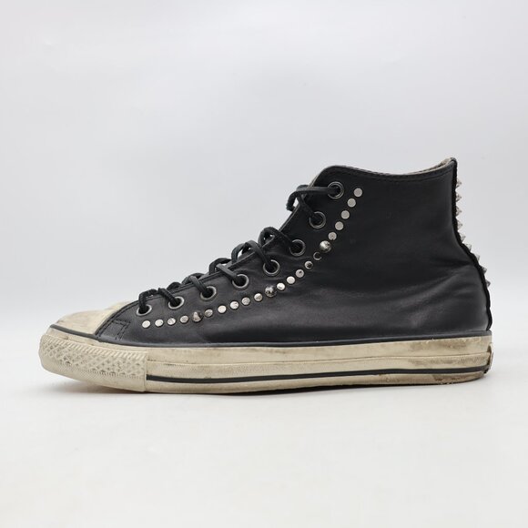 Converse X John Varvatos Men's 10 Women's 12 Studded Hi Leather Black 125707C - Picture 5 of 14